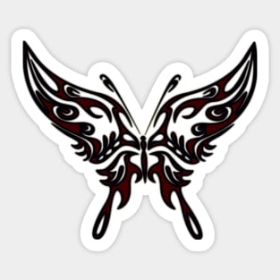 Butterfly Charred Sticker